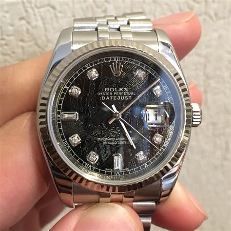 rolex datejust meteorite dial 36mm